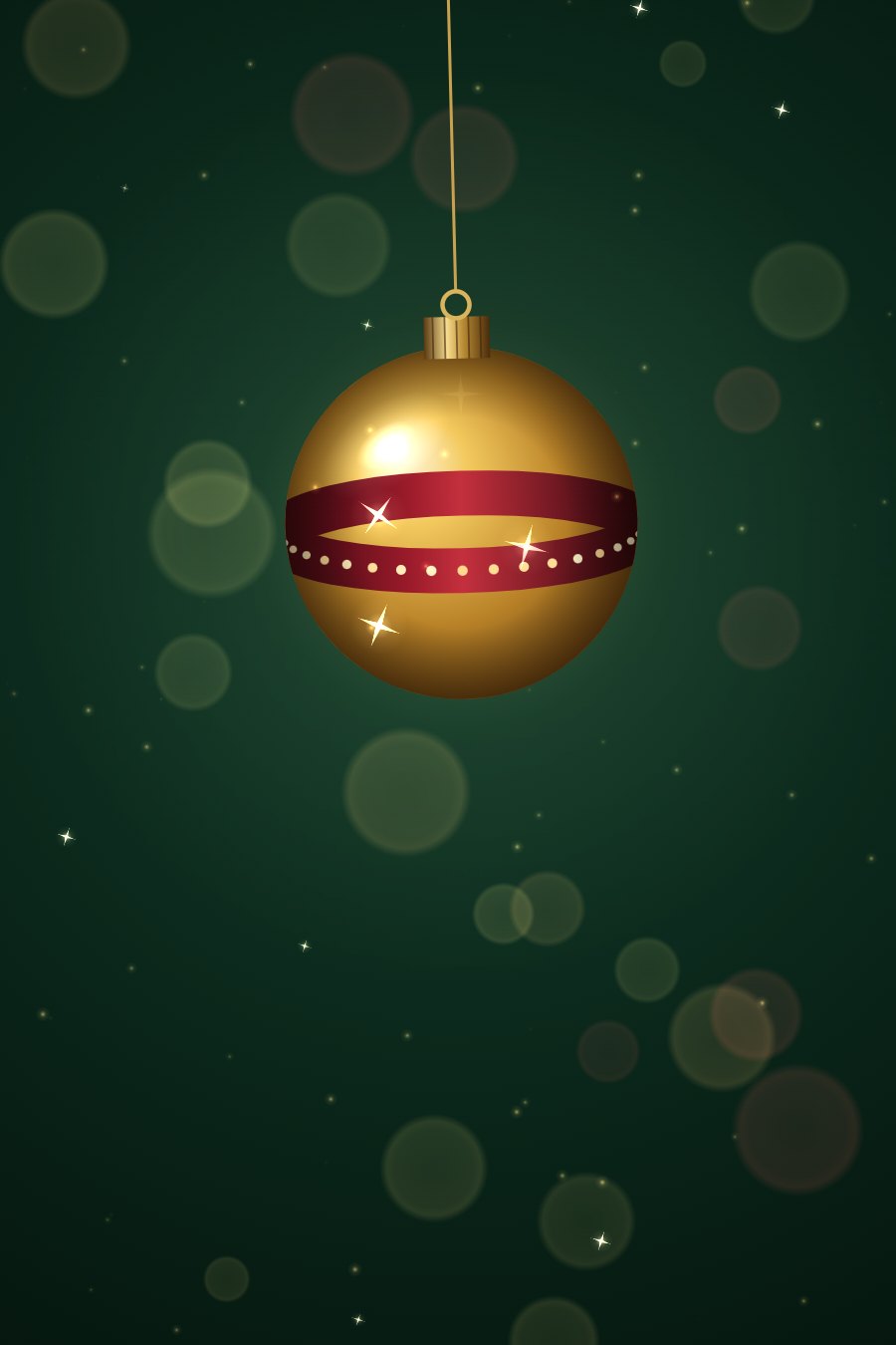 Golden Bauble, an animated Christmas card from CardRoots