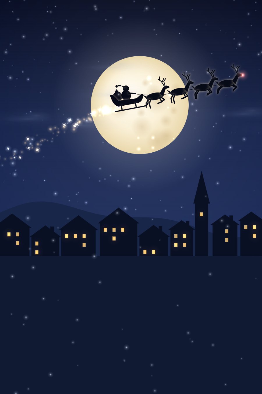 Santa's Sleigh, an animated Christmas card from CardRoots